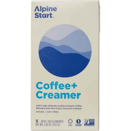 Alpine Start Instant Coffee and Creamer Packs - 5-Count in Multi