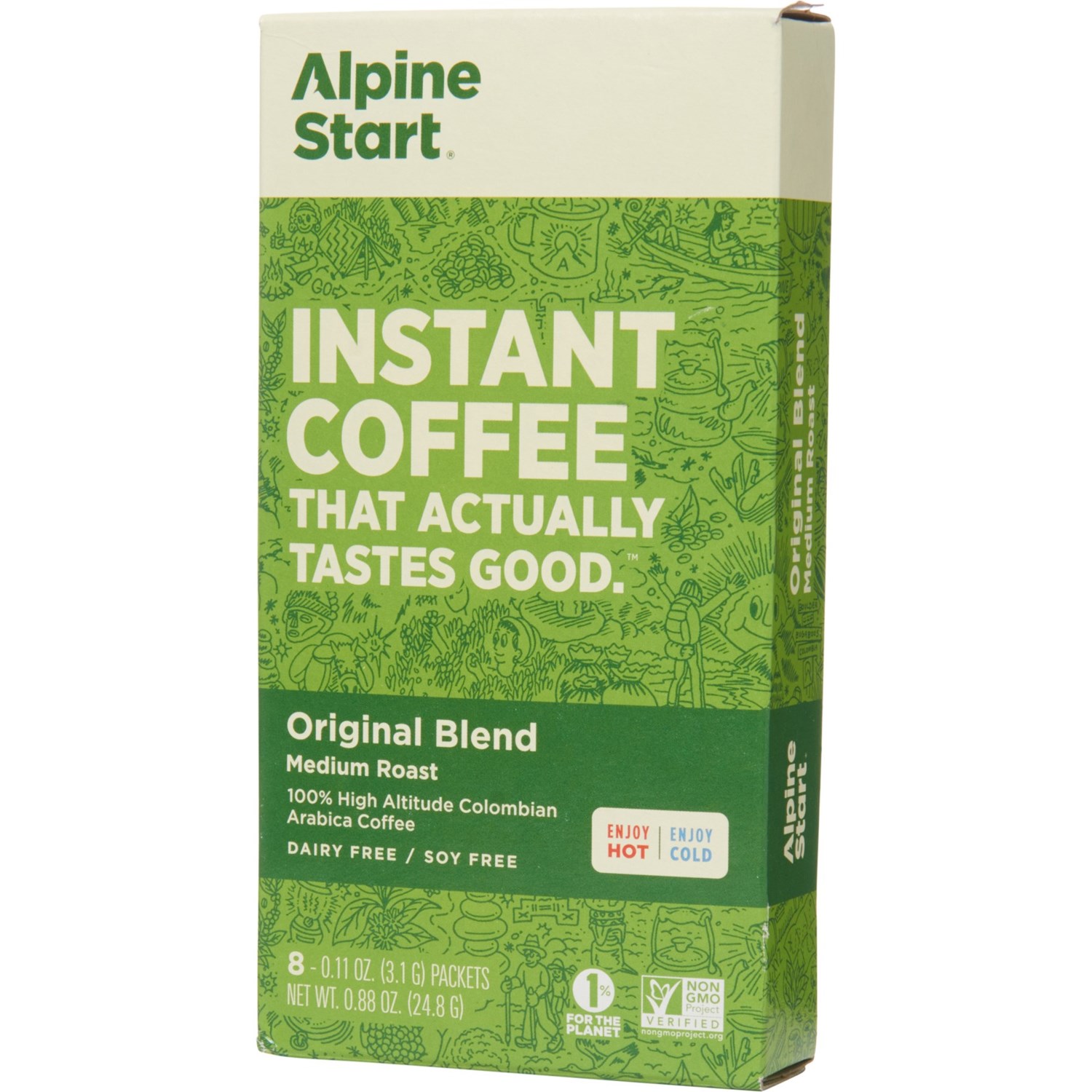 Alpine Start Instant Coffee Original Blend, 8Count Save 37