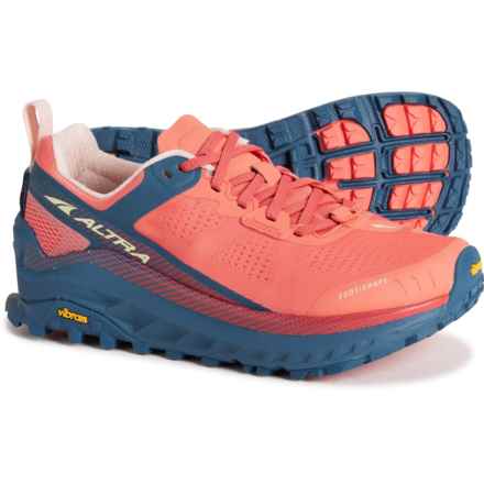 Altra Olympus 4 Trail Running Shoes (For Women) in Navy/Coral