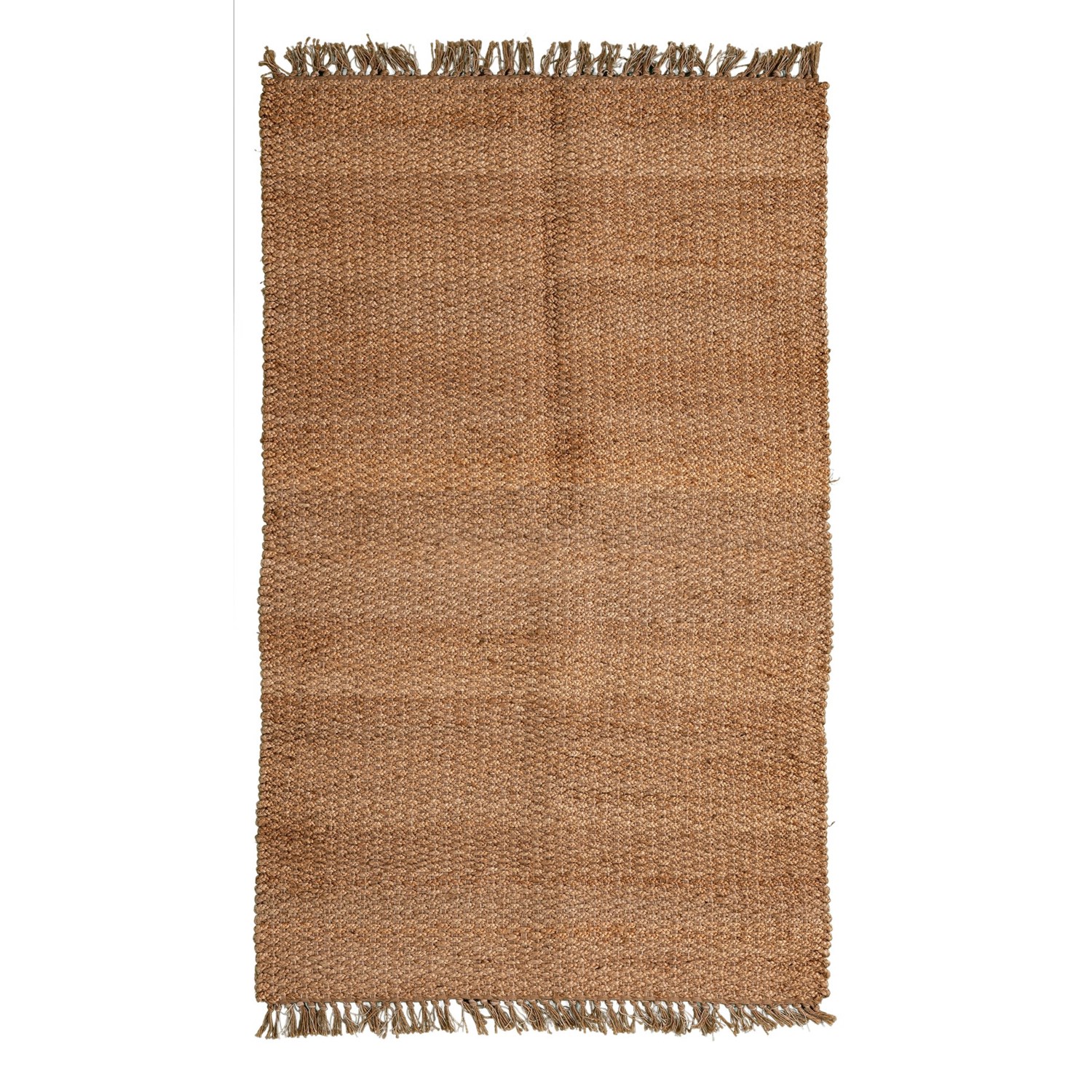 AM Home Textiles Natural Jute Braided Scatter Accent Rug 3×5’
