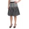 7187A_3 Amanda + Chelsea Vertical Stripe Cotton Skirt (For Women)