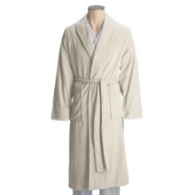 American Essentials Velour Robe (For Men) in Plaster - Closeouts