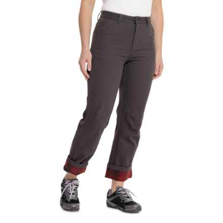 American Outdoors Fleece-Bonded Canvas Pants in Phantom