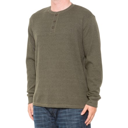 The American Outdoorsman Long-Sleeve Waffle Henley Shirts for Men :  : Clothing, Shoes & Accessories
