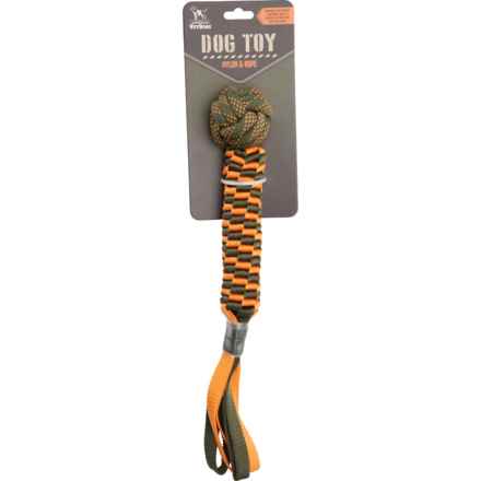 Americas Vet Dogs Braided Rope Ball and Nylon Chew Dog Toy - 16” in Multi
