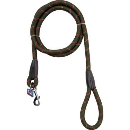Americas Vet Dogs Reflective Rope Hiking Dog Leash - 70” in Green