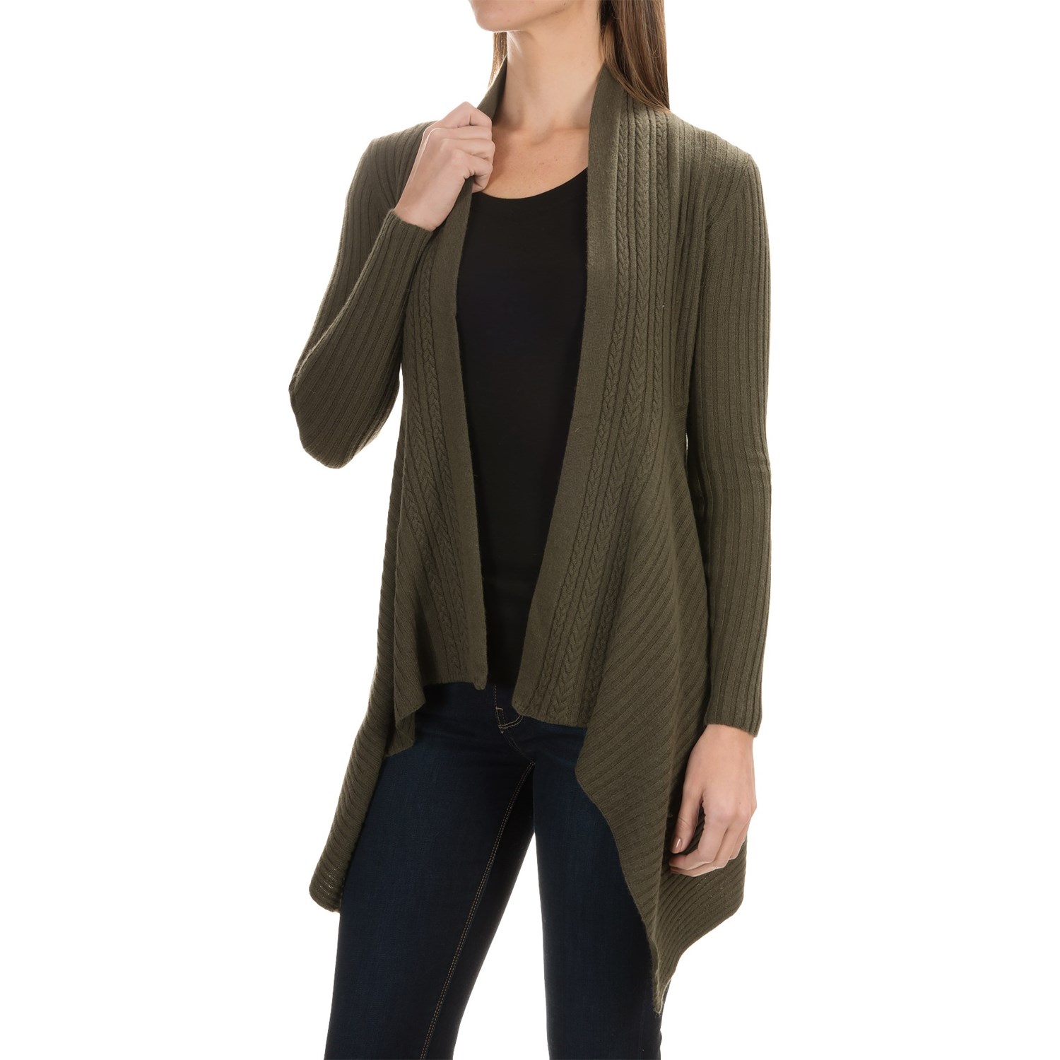 Andrea Jovine Cascade Cardigan Sweater (For Women) - Save 78%