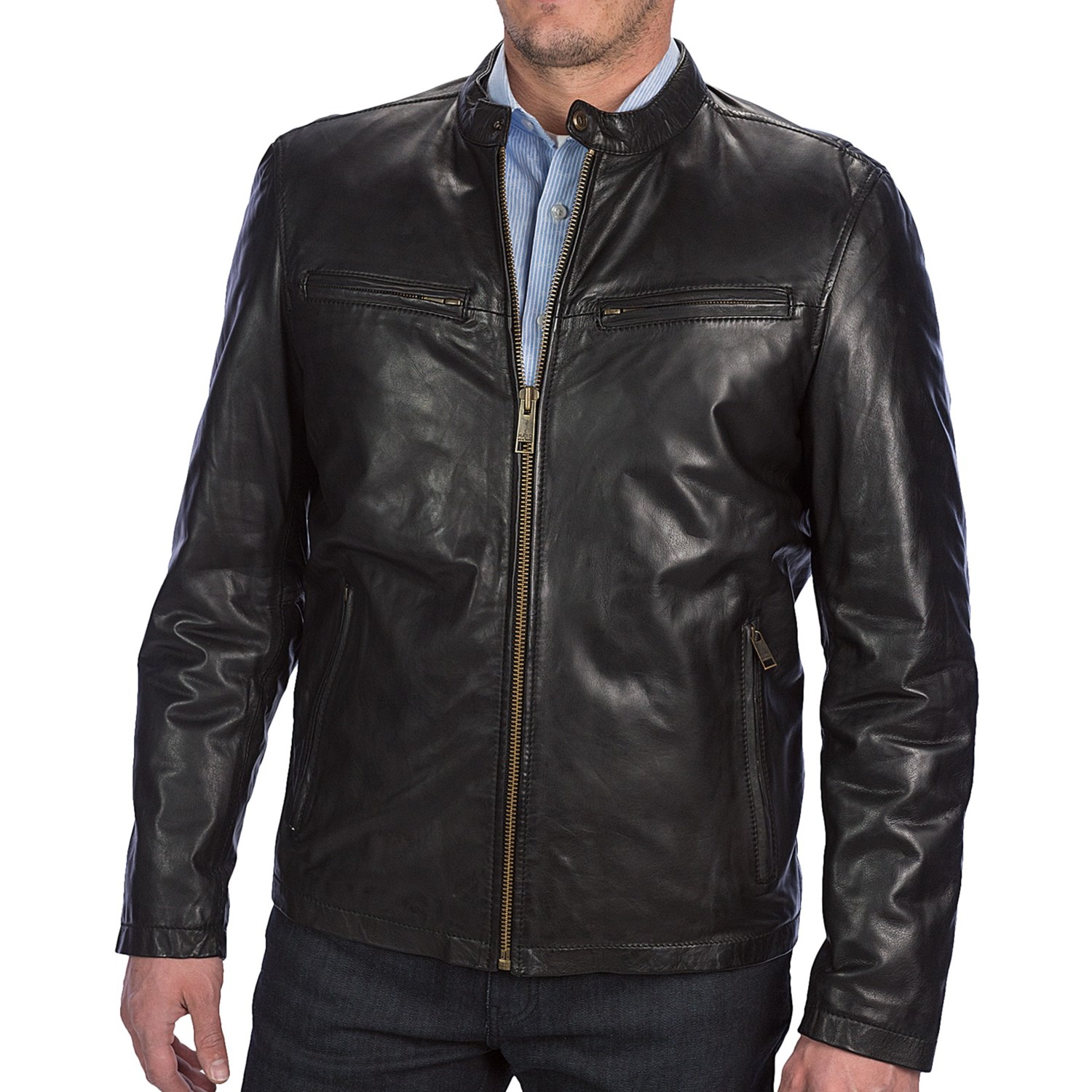 Andrew Marc Cannon Moto Jacket (For Men) 6789V 41