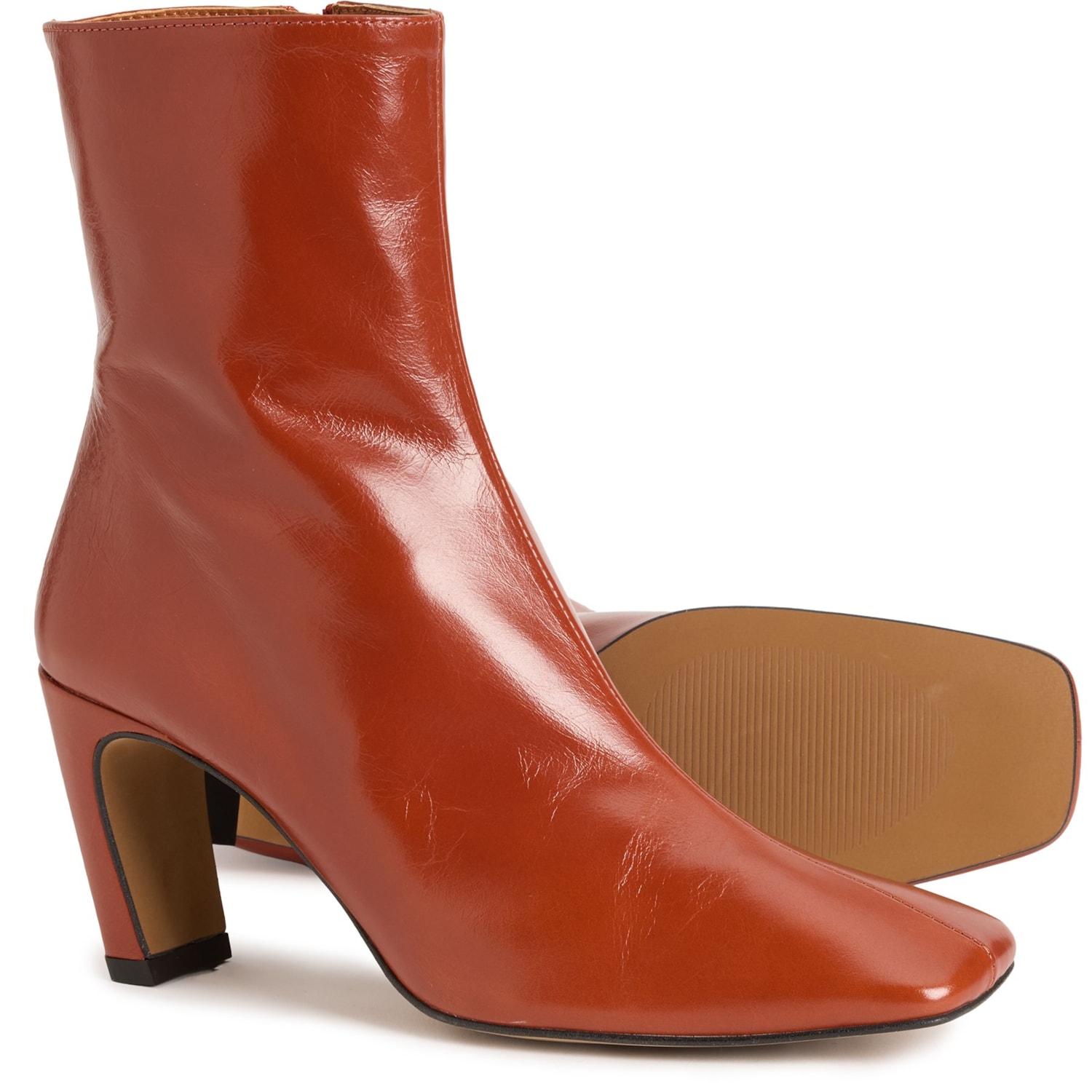ANGEL ALARCON Made in Spain Stiletto Heel Booties - Leather (For Women)