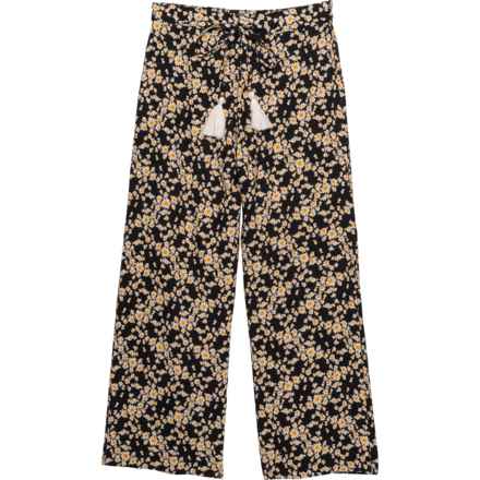 Angie Big Girls Printed Woven Pants in Black