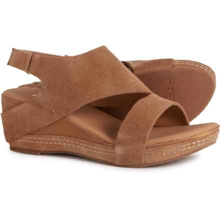 Antelope Dotty Wedge Sandals - Suede (For Women) in Taupe