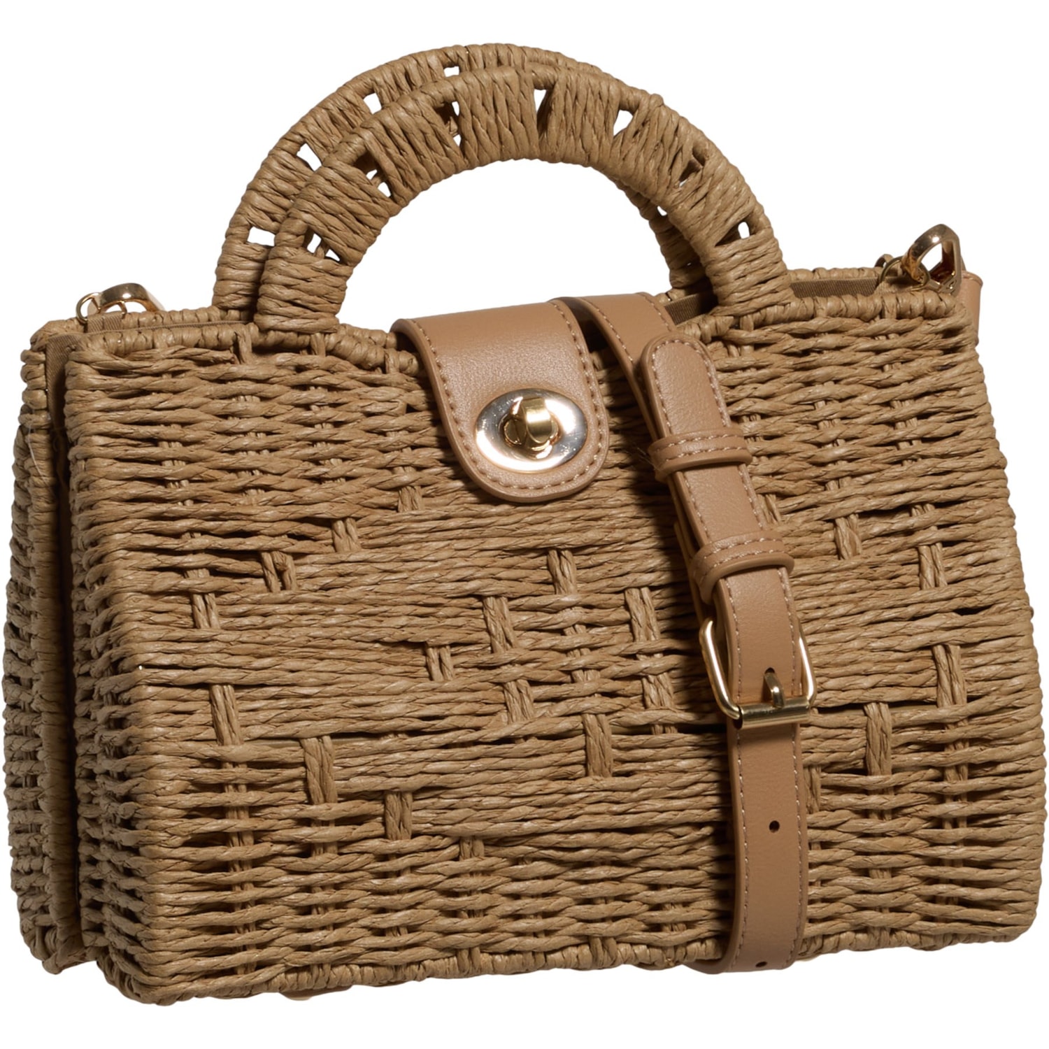 バッグ 19 ANTIK KRAFT Straw Hard Case Crossbody Satchel - Save 56%