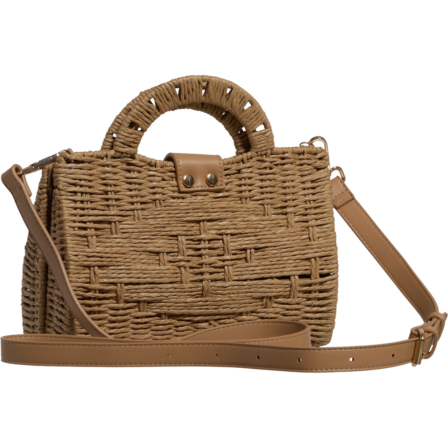 ANTIK KRAFT Straw Hard Case Crossbody Satchel - Save 56%