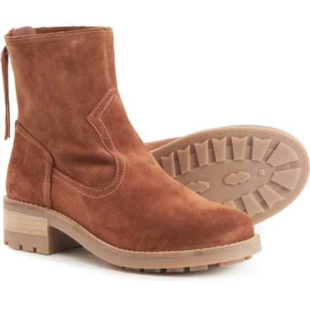 ANTONIO FARIA Made in Portugal Mila Boots- Suede, Back Zip (For Women) in Brown