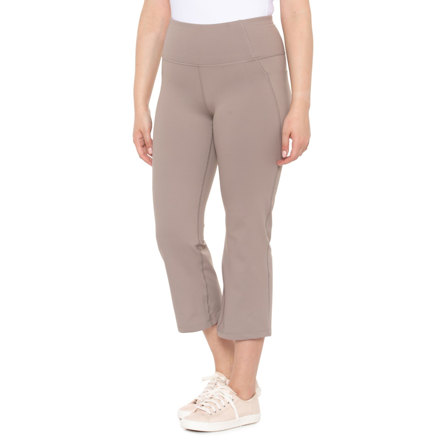 Apana 2-Pocket Cropped Flare Pants (For Women) - Save 22%