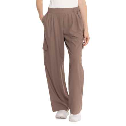 Apana Casual Breeze Wide Leg Pants in Deep Taupe