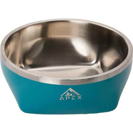 Apex Double Wall Oblong Pet Bowl - 64 oz., Insulated in Green