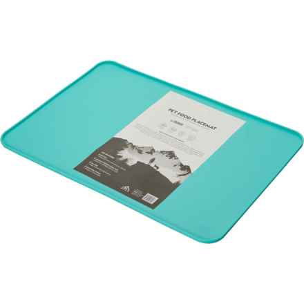 Apex Medium Silicone Pet Food Placemat - 22x15” in Blue