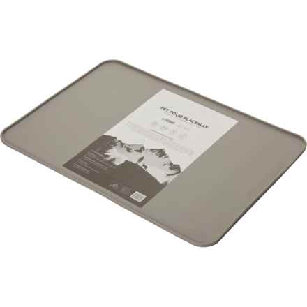 Apex Medium Silicone Pet Food Placemat - 22x15” in Gray