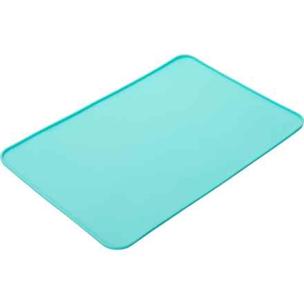 Apex Medium Silicone Pet Food Placemat - 22x15” in Turquoise