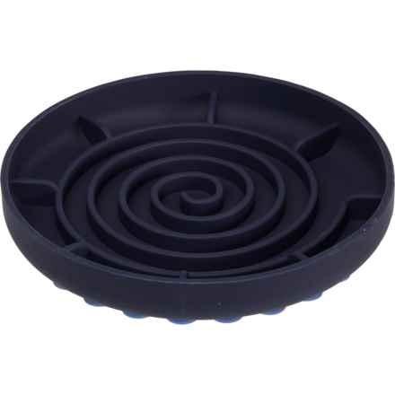 Apex Silicone Slow Feeder Dog Bowl with Suction Cups - 8” in Navy