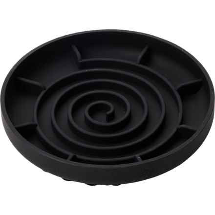 Apex Silicone Slow Feeder Dog Bowl with Suction Cups - 9.375” in Black