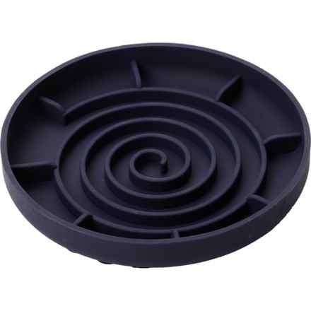 Apex Silicone Slow Feeder Dog Bowl with Suction Cups - 9.375” in Navy