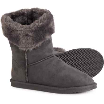 APRES Collared Boots (For Women) in Grey