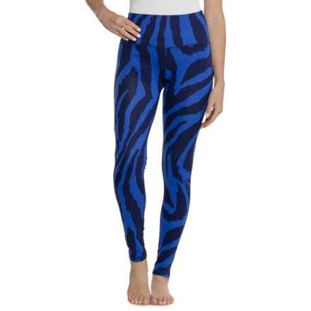 APRES High-Waisted Base Layer Leggings in Ocean Combo