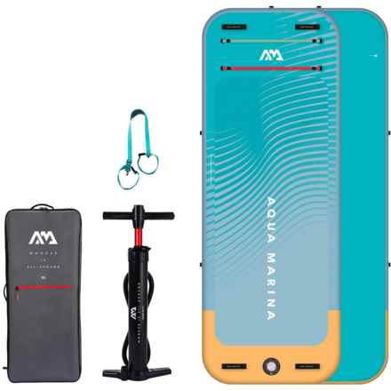 Aqua Marina Peace Inflatable Fitness Mat with Strap - 8’2” in Multi