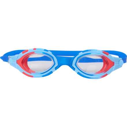 Aqua2ude Boys and Girls Aviator Eyes Swim Goggles in Blue/Red
