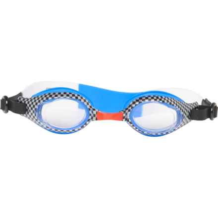 Aqua2ude Boys and Girls Race Track Swim Goggles in Blue