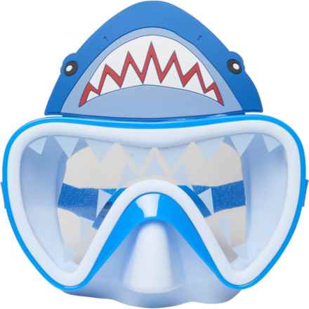 Aqua2ude Boys and Girls Shark Swim Mask in Blue/Red