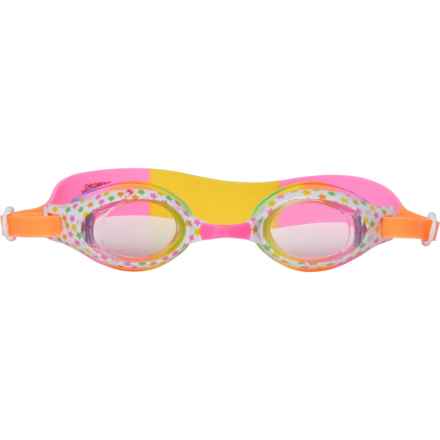 Aqua2ude Star Eyes Swim Goggles (For Boys and Girls) in Pink/Yellow