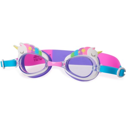 Aqua2ude Unicorn Swim Goggles (For Boys and Girls) in Blue/Pink
