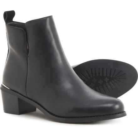 AquaDiva Fancy Boots - Leather (For Women) in Black Leather