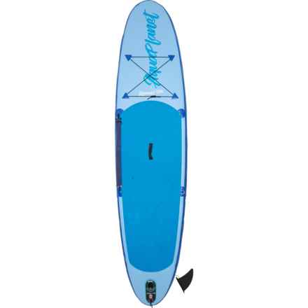 AQUAPLANET All Around Ten Inflatable Stand-Up Paddle Board Package - 10’ in Light Blue