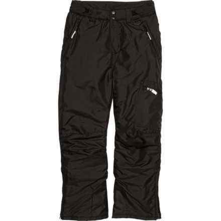 Arctic Quest Big Boys Taslon Cargo Snow Pants - Insulated in Rich Black