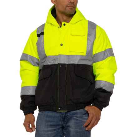 Arctic Quest High Visibility Bomber Jacket - Insulated in Safety  Yellow