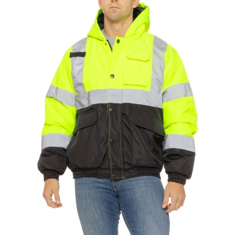 (取寄) アークティック クエスト ハイ ビジブリティ ボンバー ジャケット - インサレーテッド Arctic Quest High Visibility Bomber Jacket - Insulated  Safety  Yellow Arctic Quest High Visibility Bomber Jacket - Insulated - Save 63%