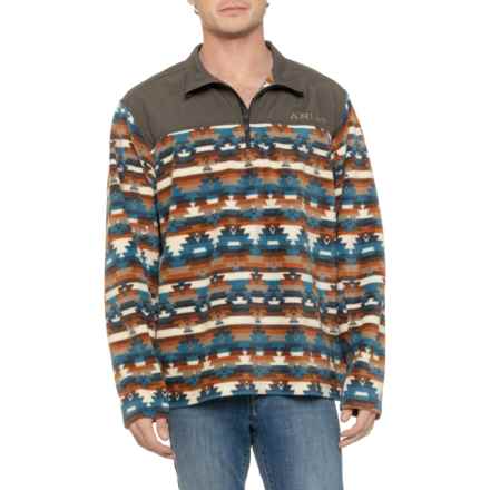 Ariat Basis 2.0 Sweatshirt - Zip Neck in Turquoise Serape