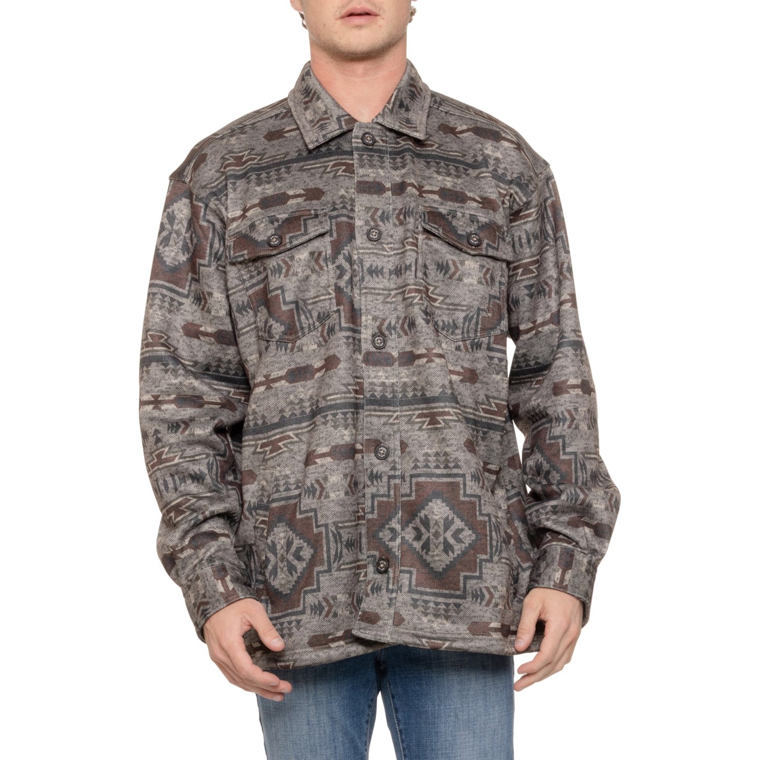 Ariat Caldwell Printed Shirt Jacket - Save 61%