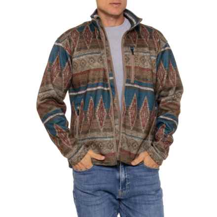 Ariat Caldwell Printed Sweatshirt - Full Zip in Oxford Tan