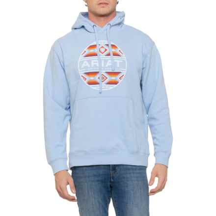 Ariat Canyon Southwest Circle Hoodie in Soft Chambray