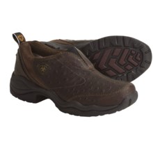 Ariat Rappel Shoes - Leather, Slip-Ons (For Men) in Brown Ostrich Print - Closeouts