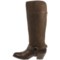 178FY_5 Ariat Sadler Tall Cowboy Boots - Leather, Almond Toe (For Women)