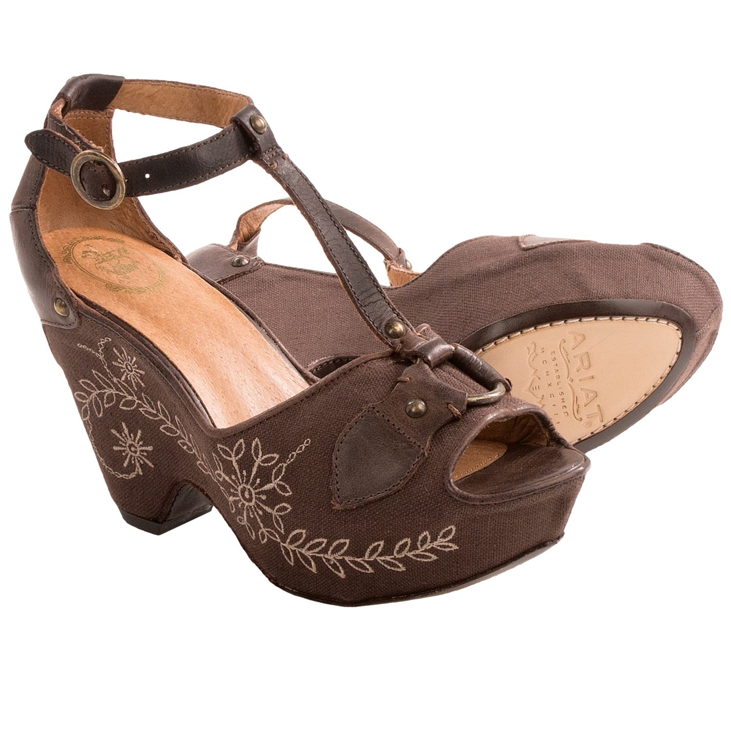 Ariat Vista T-Strap Sandals (For Women) - Save 68%