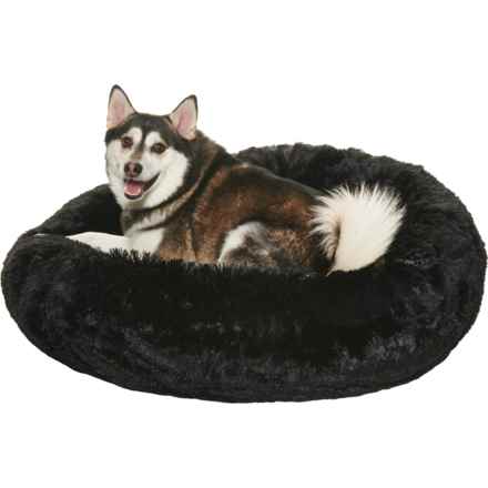 Arlee Round Orthopedic Dog Bed -29” in Black