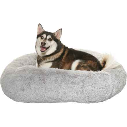 Arlee Round Orthopedic Dog Bed -29” in Silver