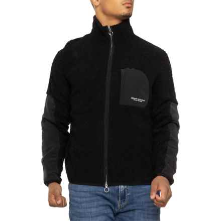 Armani Exchange Fleece Jacket - Full Zip in Black